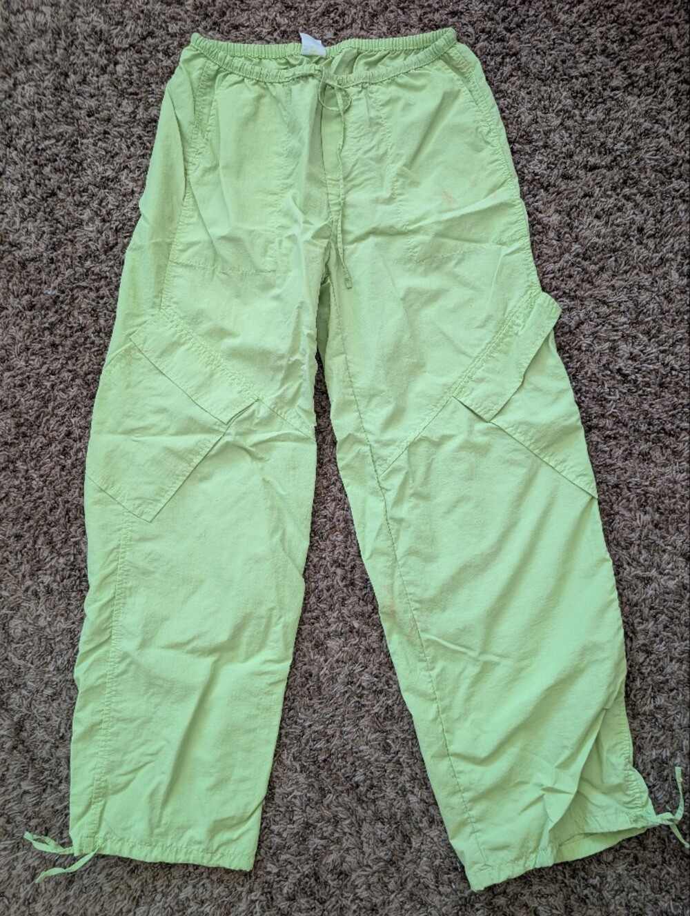 Light Green Women's Utility Cargo Pants Size XS
